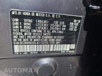 2020 Honda HR-V LX - miniatura 5