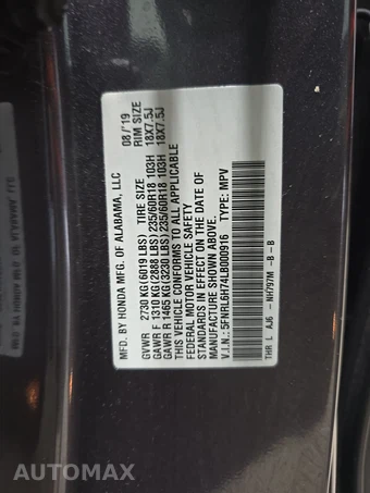 2020 Honda Odyssey EX-L 118.1" WB - miniatura 15