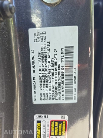 2020 Honda Odyssey EX-L 118.1" WB - miniatura 15