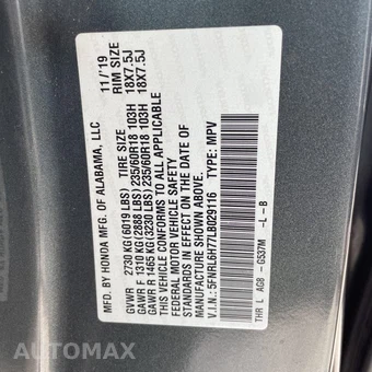 2020 Honda Odyssey EX-L 118.1" WB - miniatura 21