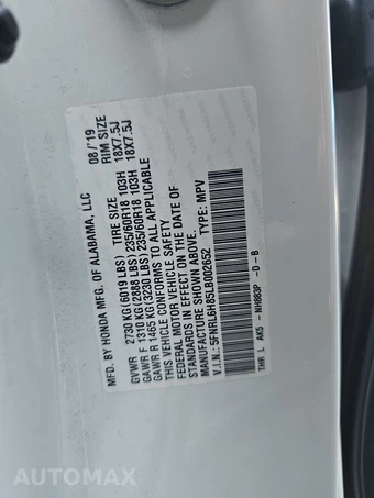 2020 Honda Odyssey Touring 118.1" WB - miniatura 15