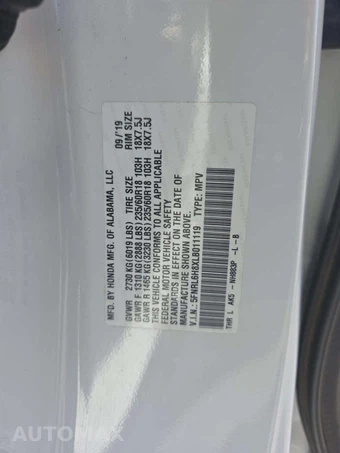2020 Honda Odyssey Touring 118.1" WB - miniatura 2