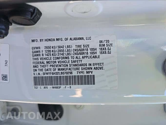 2020 Honda Pilot EX - miniatura 2