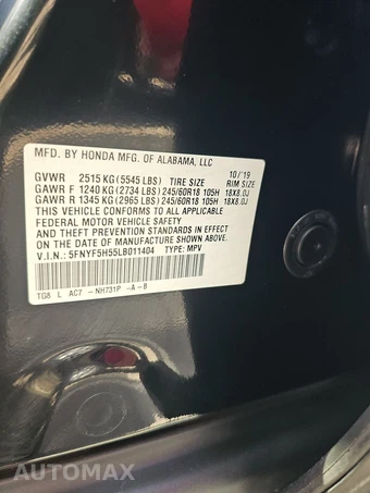 2020 Honda Pilot EX-L - miniatura 15