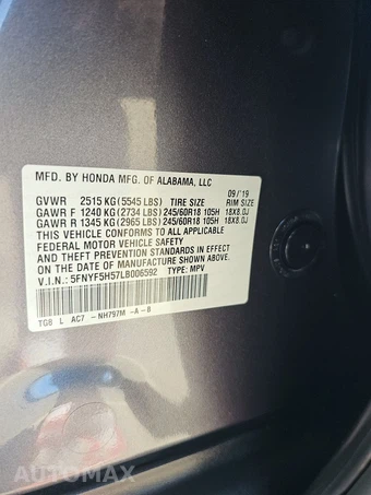 2020 Honda Pilot EX-L – miniatura 15