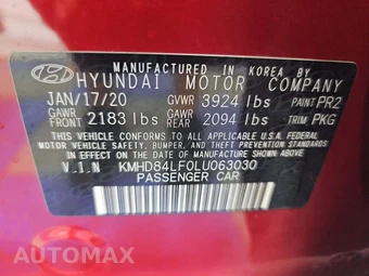 2020 Hyundai Elantra SEL Sedan – miniatura 5