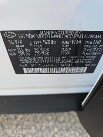 2020 Hyundai Santa Fe SEL w/Convenience + Premium - miniatura 5