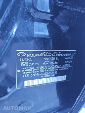2020 Hyundai Sonata Limited - miniatura 14