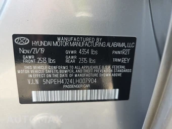 2020 Hyundai Sonata Limited - miniatura 14