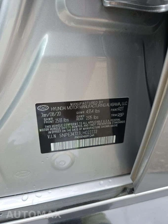 2020 Hyundai Sonata SEL Plus – miniatura 5