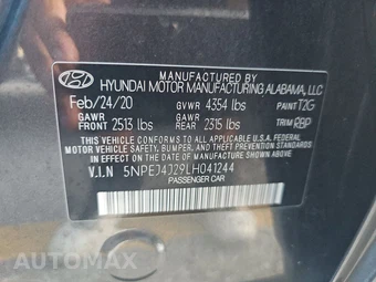 2020 Hyundai Sonata SEL Plus – miniatura 14