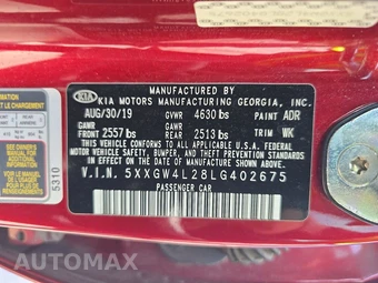2020 Kia Optima SX - miniatura 14