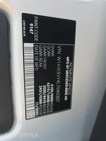 2020 Mercedes-Benz Sprinter 2500 Cargo Van Standard Roof 144.0" WB - miniatura 19