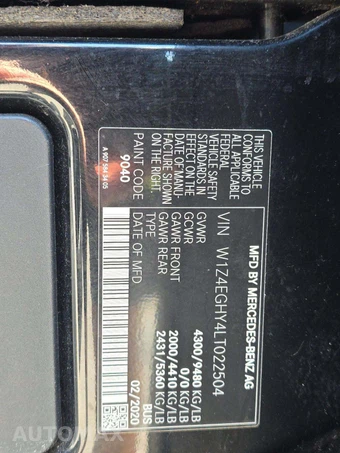 2020 Mercedes-Benz Sprinter 2500 Passenger Van High Roof 170.0" WB - miniatura 5