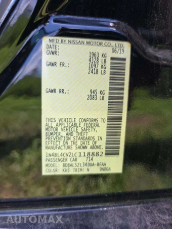 2020 Nissan Altima SR – miniatura 2