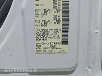 2020 Nissan NV2500 HD Cargo SV Standard Roof 146.1" WB - miniatura 5