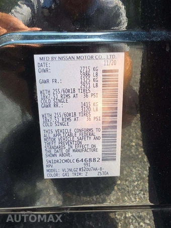 2020 Nissan Pathfinder SL – miniatura 5