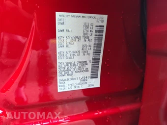 2020 Nissan TITAN SV Crew Cab Short Bed - miniatura 14