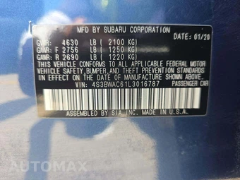 2020 Subaru Legacy Premium - miniatura 5