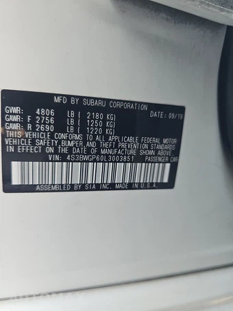 2020 Subaru Legacy Touring XT – miniatura 14