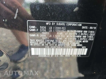 2020 Subaru Outback Onyx Edition XT - miniatura 5
