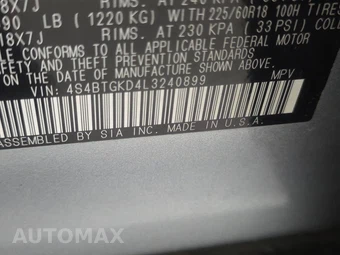 2020 Subaru Outback Onyx Edition XT - miniatura 14