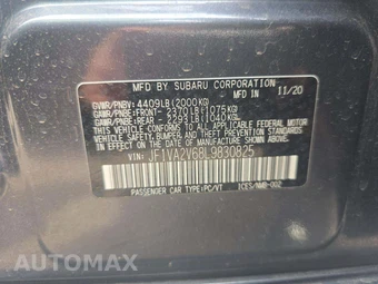 2020 Subaru WRX STi Limited w/Lip Spoiler – miniatura 5