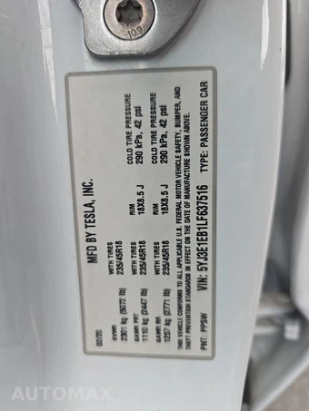 2020 Tesla Model 3 Long Range – miniatura 14