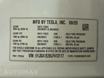 2020 Tesla Model S Long Range Plus - miniatura 17