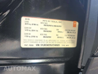 2020 Tesla Model X Long Range - miniatura 5