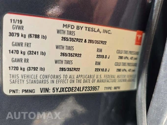 2020 Tesla Model X Long Range – miniatura 5