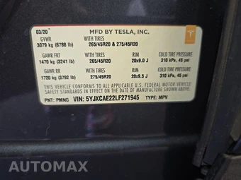 2020 Tesla Model X Long Range Plus - miniatura 15