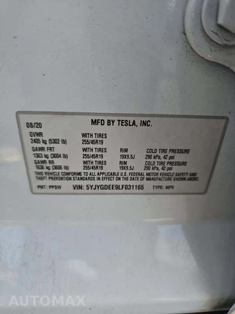2020 Tesla Model Y Long Range - miniatura 2