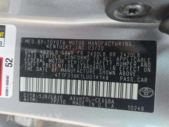 2020 Toyota Camry Hybrid XLE - miniatura 2