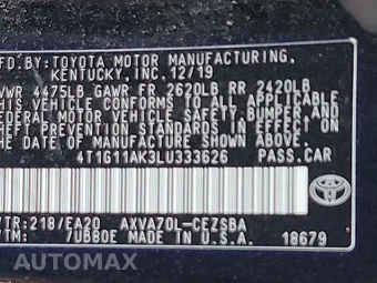 2020 Toyota Camry SE – miniatura 14