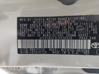 2020 Toyota Corolla SE Sedan - miniatura 14