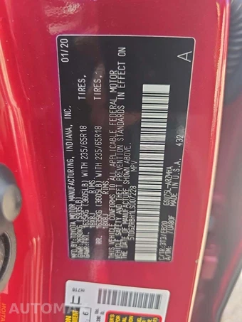 2020 Toyota Highlander XLE - miniatura 2