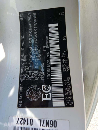2020 Toyota Sequoia Platinum – miniatura 2
