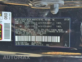 2020 Toyota Sienna L 7-Passenger 119.3" WB - miniatura 28
