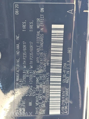 2020 Toyota Sienna L 7-Passenger 119.3" WB - miniatura 15