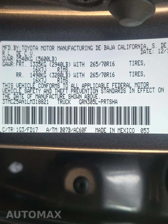 2020 Toyota Tacoma TRD Off-Road Crew Cab Medium Bed - miniatura 5