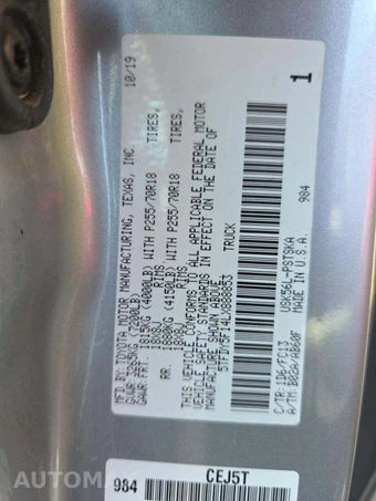 2020 Toyota Tundra SR5 Crew Cab Short Bed - miniatura 5