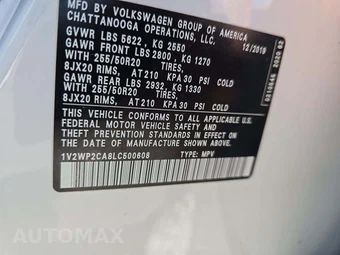 2020 Volkswagen Atlas 2.0T SE w/Technology - miniatura 5