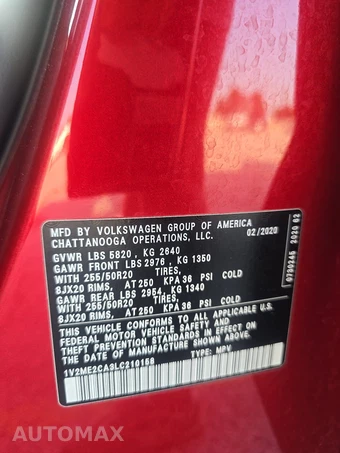 2020 Volkswagen Atlas Cross Sport V6 SEL - miniatura 21
