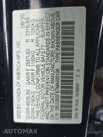 2021 Acura TLX w/A-Spec Pkg – miniatura 5
