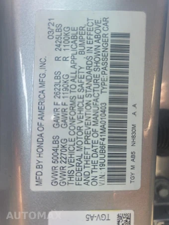 2021 Acura TLX w/Technology Pkg – miniatura 18