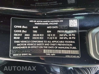 2021 Aston Martin DBX - miniatura 5