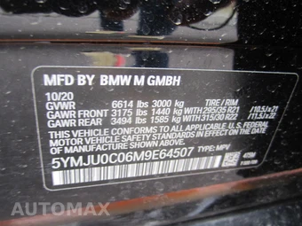 2021 BMW X5 M Sports Activity Vehicle – miniatura 45
