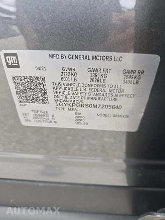 2021 Cadillac XT6 Sport 1SF - miniatura 2