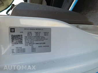 2021 Chevrolet Express 2500 Cargo Van 1WT 135.2" WB - miniatura 13